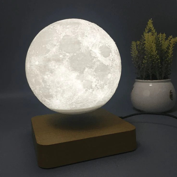 MystiLuna: Levitating Moon Lamp with Magnetic Touch