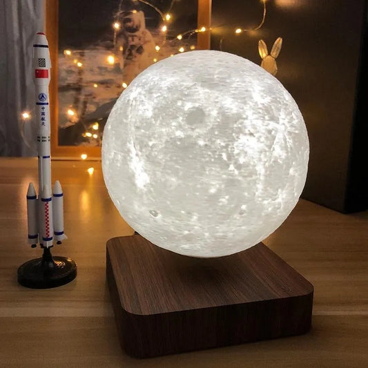 MystiLuna: Levitating Moon Lamp with Magnetic Touch