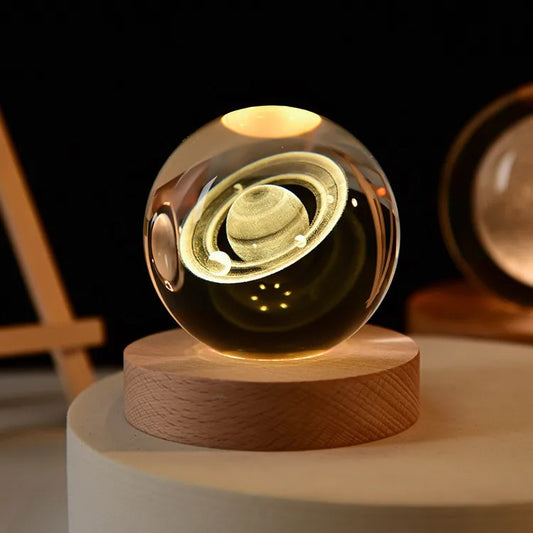 Glowing Crystal Ball Lamp-Night Light