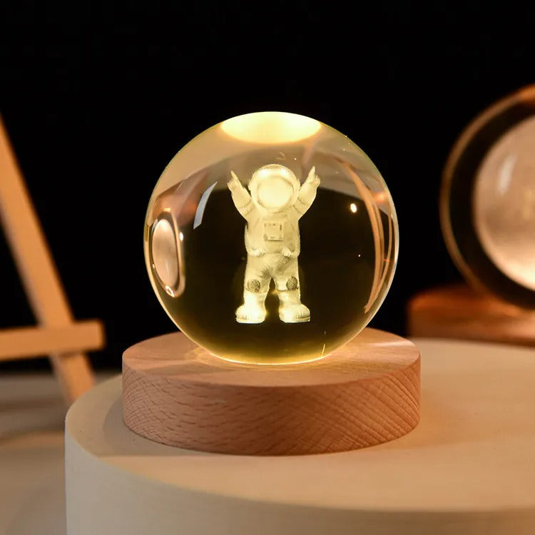 Glowing Crystal Ball Lamp-Night Light