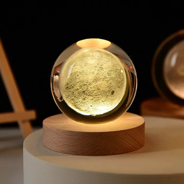 Glowing Crystal Ball Lamp-Night Light